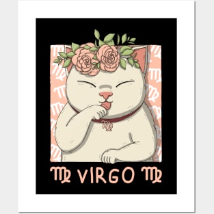 Virgo Neko Posters and Art